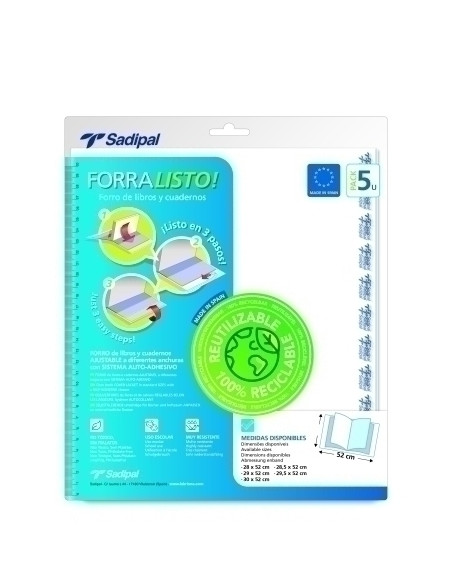 FORRO AJUSTABLE SADIPAL PP TRANS31 x 52 cm