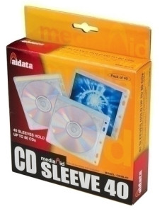 FUNDA CDDVD AIDATA PTCO DOBLE con 5 TALAD CAJA DE 40