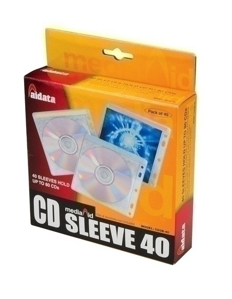 FUNDA CDDVD AIDATA PTCO DOBLE con 5 TALAD CAJA DE 40