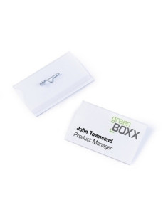 FUNDA DISTINTIVO DURABLE 8004 con IMPERDIBLE 54x90mm PAQUETE de 50