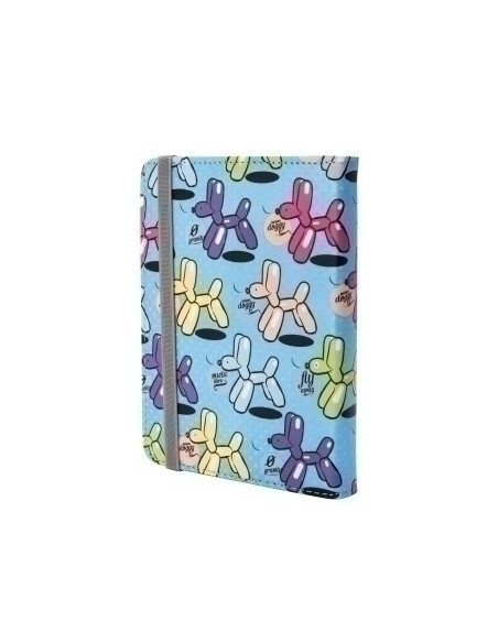 FUNDA EBOOK SILVER HT ESTAMPADA UNIVERSAL 6  BALOONS BLUE METAL