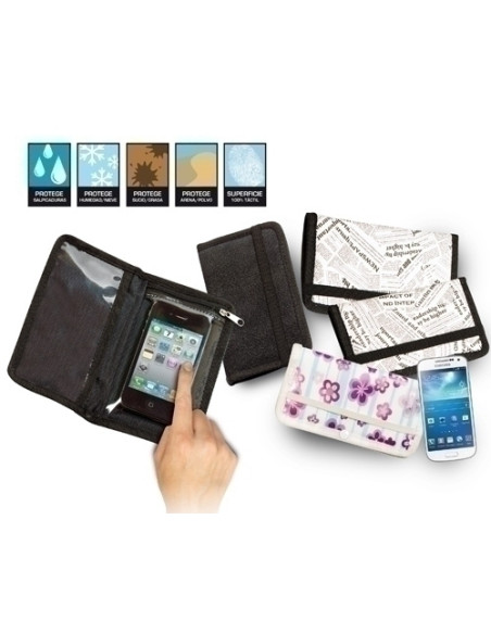 FUNDA IBERPLAS PARA MOVIL 115x60 mm NEWS PAPER