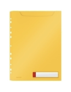 FUNDA MULTITALADRO LEITZ COSY GRAN CAPACIDAD PP OPACO A4 11 TALAMARILLO PACK de 3