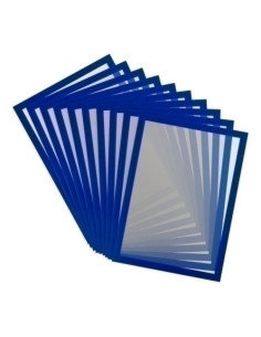 FUNDA PORTA CARTELES TARIFOLD MAGNETO PRO A4 VERTICALHORIZONTAL AZUL BOLSA DE 10
