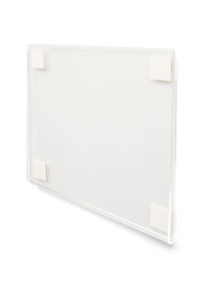 FUNDA PORTA CARTELES TARIFOLD PARED INFORMATIVO A5 ADHESIVO PERMANENTE TRANSPARENTE CAJA DE 2