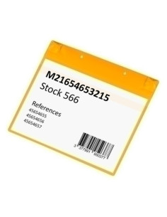 FUNDA SEÑALIZACION TARIFOLD NEODIMIO MAGNETICA A5 HORIZONTAL AMARILLO CAJA DE 5