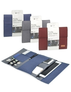 FUNDA TABLET CARCHIVO VENTURE 101  UNIVERSAL CON SOLAPA SURTIDO 3 col
