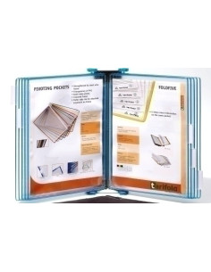 FUNDA TARIFOLD CLASIFICADOR de PARED CANDY BLUE de 10 A4 AZUL TRANSLUCIDO