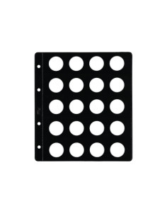 FUNDA para ALBUM de MONEDAS PARDO tipo CLARABOYA Ø 26mm 20 aloj