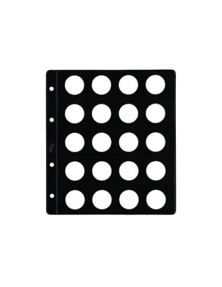 FUNDA para ALBUM de MONEDAS PARDO tipo CLARABOYA Ø 26mm 20 aloj
