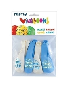 GLOBO VIVALLOONS AZULES ES UN NIÑO BOLSA DE 8