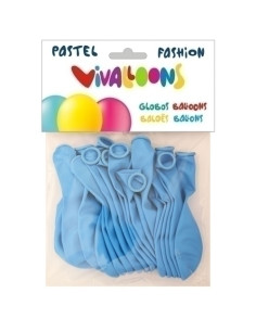 GLOBO VIVALLOONS FASHION PASTEL AZUL CELESTE BOLSA DE 20