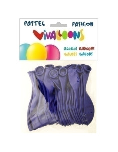GLOBO VIVALLOONS FASHION PASTEL AZUL MARINO BOLSA DE 20