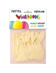 GLOBO VIVALLOONS FASHION PASTEL BLANCO BOLSA DE 20