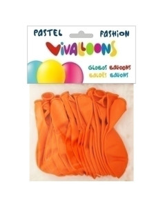 GLOBO VIVALLOONS FASHION PASTEL NARANJA BOLSA DE 20