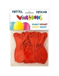 GLOBO VIVALLOONS FASHION PASTEL ROJO BOLSA DE 20