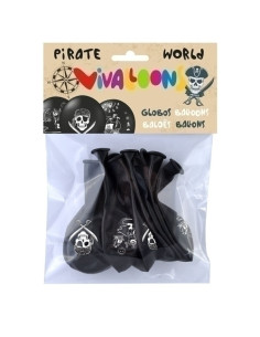 GLOBO VIVALLOONS PIRATAS BOLSA DE 8