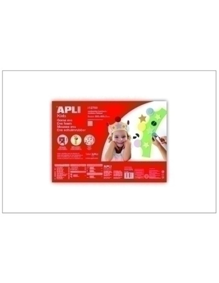GOMA EVA APLI HOJA 40x60 cm BLANCO PAQUETE de 5