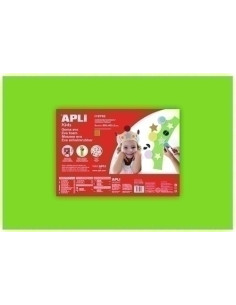 GOMA EVA APLI HOJA 40x60 cm VERDE CLARO PAQUETE de 5