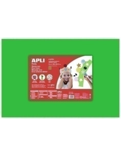 GOMA EVA APLI HOJA 40x60 cm VERDE PAQUETE de 5