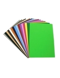 GOMA EVA FIXO KIDS HOJA 20x30 cm VIOLETA PAQUETE de 10