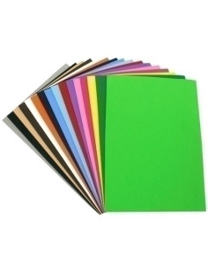 GOMA EVA FIXO KIDS HOJA 40x60 cm VERDE CLARO PAQUETE de 10