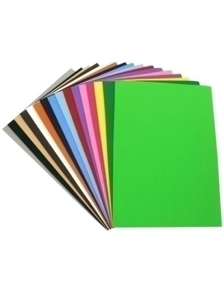 GOMA EVA FIXO KIDS HOJA 40x60 cm VERDE CLARO PAQUETE de 10