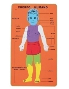GOMA EVA FIXO KIDS PUZLE 20x32 cm CUERPO HUMANO