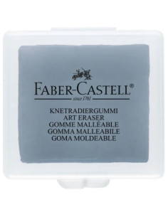 GOMA de BORRAR FABER-CASTELL 127220 MOLDEABLE GRIS CARBONCILLO-PASTEL  ud