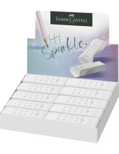 GOMA de BORRAR FABER-CASTELL RollOn BLANCA CAJA DE 20