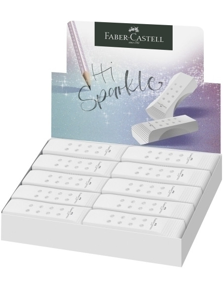 GOMA de BORRAR FABER-CASTELL RollOn BLANCA CAJA DE 20