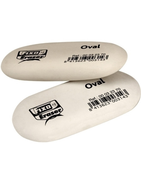 GOMA de BORRAR FIXO OVAL ud