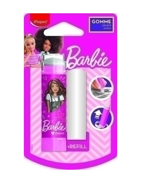 GOMA de BORRAR MAPED BARBIE BLISTER de 1