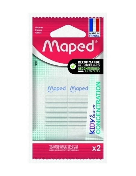 GOMA de BORRAR MAPED KIDY LEARN CONCENTRACION BLISTER de 2