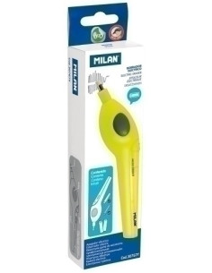 GOMA de BORRAR MILAN ELECTRICO AMARILLO KIT PILAS  GOMAS DE RECAMBIO