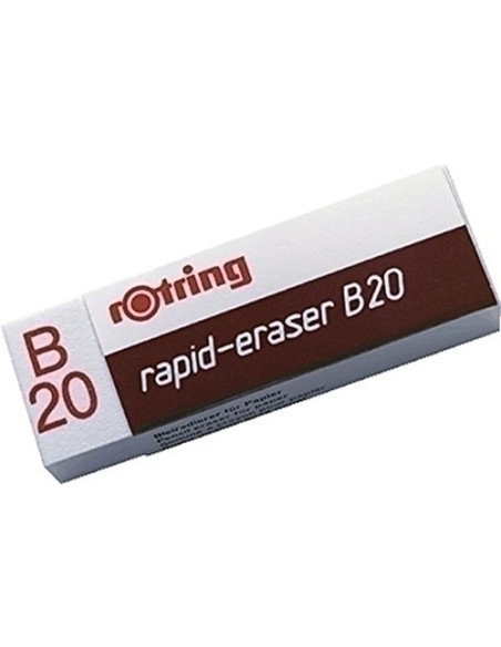 GOMA de BORRAR ROTRING LAPIZ B20 CAJA de 20