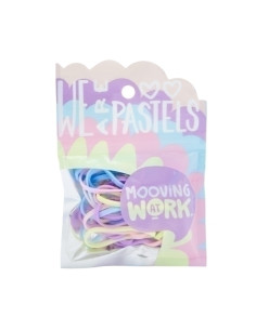 GOMAS ELASTICAS MOOVING PASTEL COLORES SURTIDOS BLISTER 16g