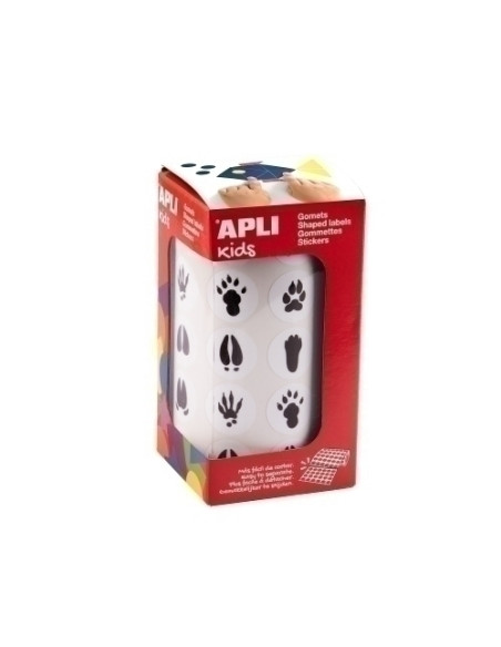 GOMETS APLI ROLLO 30h HUELLAS ANIMALES 20mm 900 uds 19715 GOMETS APLI ROLLO 30h HUELLAS ANIMALES 20mm 900 uds 19715