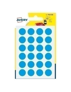 GOMETS AVERY  BOLSA 7h REDONDOS Ø 15 mm col AZUL CELESTE 168 uds