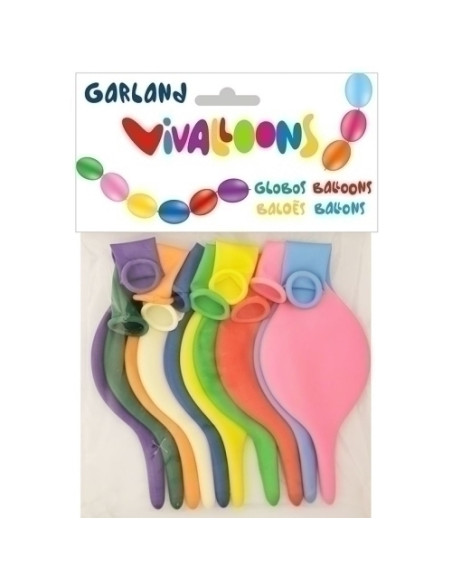 GUIRNALDA VIVALLOONS COLORES PASTEL BOLSA DE 10