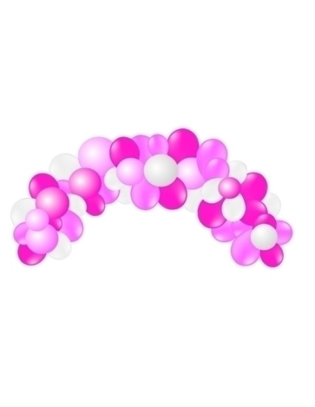 GUIRNALDA VIVALLOONS COLORES PASTEL ROSA