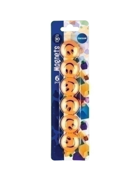 IMANES REDONDOS CENTRUM 30 mm SMILE BLISTER de 6