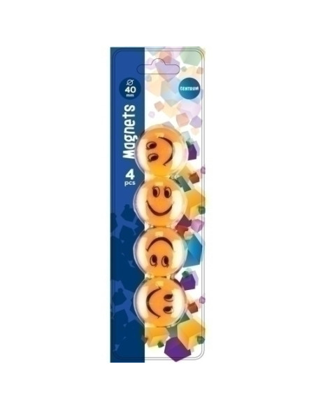 IMANES REDONDOS CENTRUM 40 mm SMILE BLISTER de 4