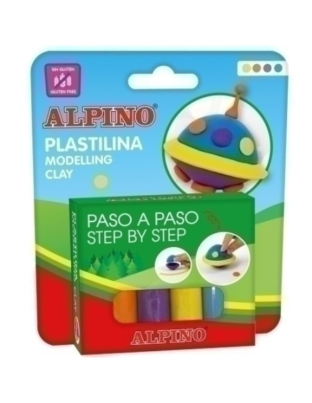 JUEGO ALPINO MODELA OVNI 4x25g EXPOSITOR DE 12