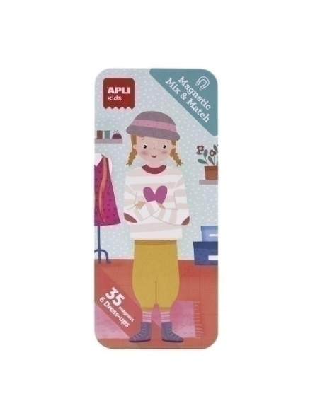 JUEGO APLI KIDS MAGNETICO MIX&MATCH FASHION 3 años
