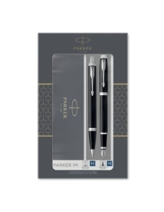 JUEGO BOLIGRAFOPLUMA PARKER IM CORE NEGRO LACA CT