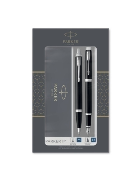 JUEGO BOLIGRAFOPLUMA PARKER IM CORE NEGRO LACA CT