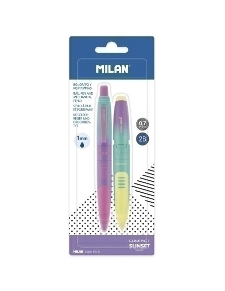 JUEGO BOLIGRAFOPORTAMINAS MILAN COMPACT SUNSET