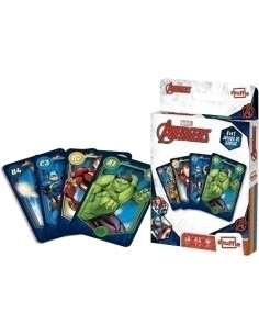 JUEGO CARTAMUNDI SHUFFLE FUN 4 IN 1 AVENGERS