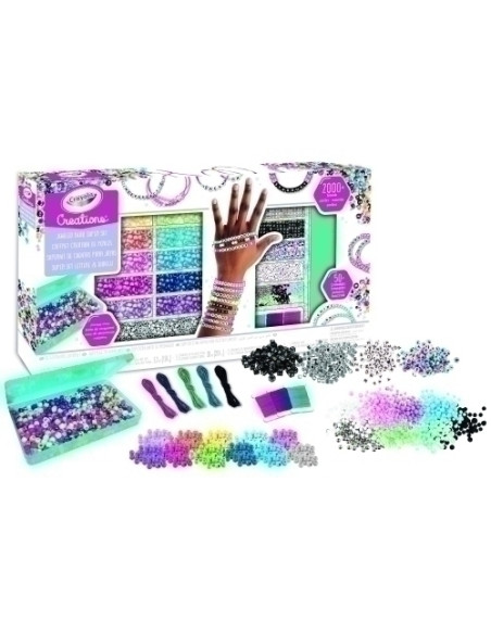 JUEGO CRAYOLA CREATIONS SUPER SET DE CUENTAS Y LETRAS PARA JOYAS  8 años